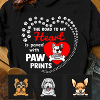 Personalized Dog Mom Road To My Heart T Shirt MR112 95O47 thumb 1