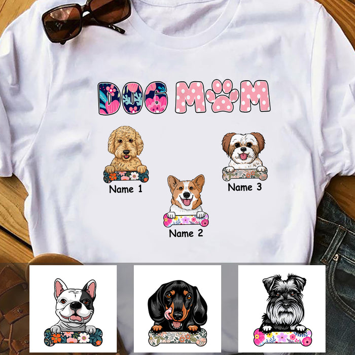 Personalized Dog Mom T Shirt FB241 26O36 1