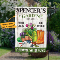 Personalized Garden Plant With Love Gardening Flag AG211 95O58 thumb 1