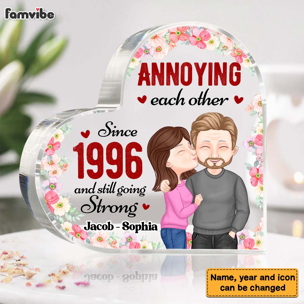 Personalized Annoying Each Other Couple Acrylic Plaque 22671 Primary Mockup