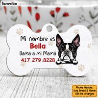 Personalized Perro Llama A Mi Mamá Spanish Dog Call My Mom Bone Pet Tag AP137 67O58 thumb 1