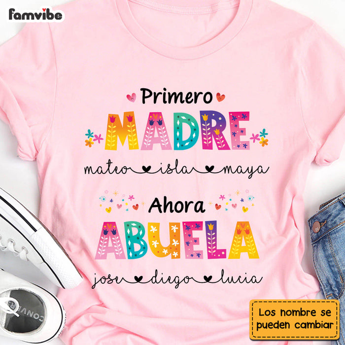 Personalized Abuela Spanish Colorful Flower Shirt - Hoodie - Sweatshirt 25126 1