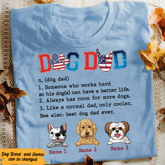 Personalized Dog Dad T Shirt MY113 87O47 1