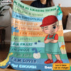 Personalized Inspiring Gift For Grandson 'I Am' Affirmation Blanket 31372 1
