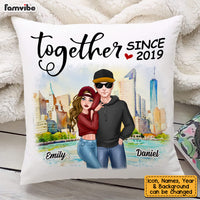 Personalized Couple Together Since Pillow DB173 30O53 thumb 1