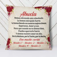 Personalized Spanish Mamá Abuela Gift For Mom Grandma Pillow AP135 65O34 thumb 1