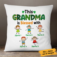 Personalized Grandma Irish St Patrick's Day Pillow FB41 26O53 (Insert Included) thumb 1