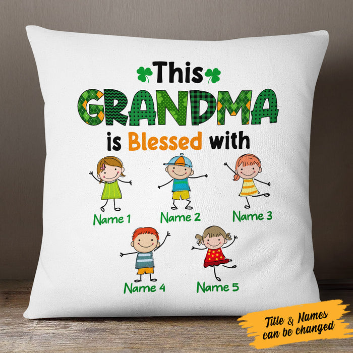 Personalized Grandma Irish St Patrick's Day Pillow FB41 26O53 (Insert Included) 1
