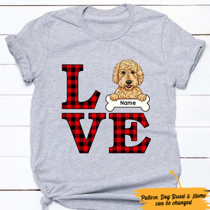 Personalized Love Dog T Shirt MR231 30O47 1