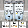 Personalized Cat Dad French Papa Chat Steel Tumbler AP1516 95O58 1