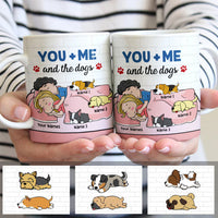 Personalized Couple You Me And The Dog Mug JR222 81O47 thumb 1
