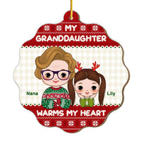 Personalized Grandma My Granddaughter Warms My Heart Ornament 30267 thumb 1