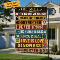 Personalized In This House Human Rights Flag AG221 95O53 thumb 1