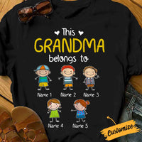 Personalized Grandma Belongs T Shirt OB222 81O34 thumb 1