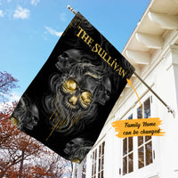 Personalized Skull Melting Halloween Flag JL155 81O58 thumb 1