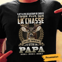 Personalized Papa Chasse French Dad Hunting T Shirt AP1310 67O60 thumb 1