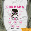 Personalized Floral Paw Dog Mom Grandma T Shirt MR154 65O47 1