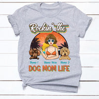 Personalized Beach Dog Mom T Shirt JL24 26O34 thumb 1
