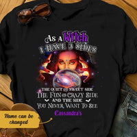 Personalized Halloween Witch Three Sides T Shirt JL171 95O58 thumb 1