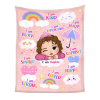 Personalized Gift For Granddaughter Affirmation Blanket 31342 thumb 1