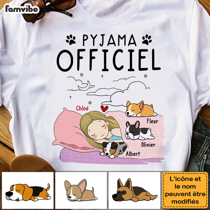 Personalized Gift For Dog Mom French Pyjama Officiel Shirt - Hoodie - Sweatshirt 30446 1