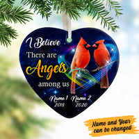 Personalized Cardinal Memorial Heart Ornament NB113 95O60 thumb 1