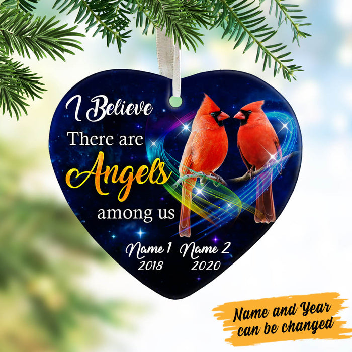 Personalized Cardinal Memorial Heart Ornament NB113 95O60 1