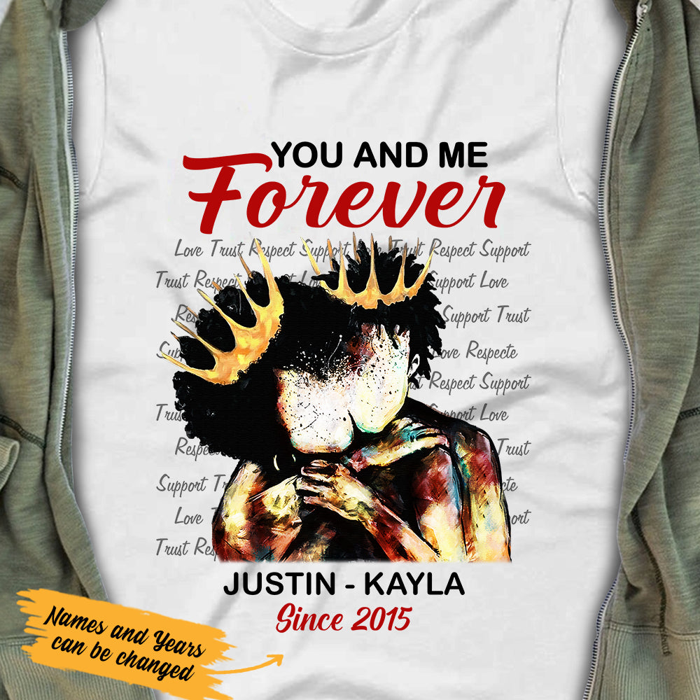 Personalized BWA Couple King & Queen T Shirt AG272 81O47