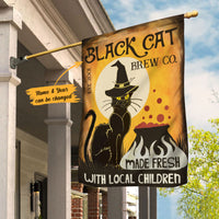 Personalized Black Cat Brewing Company Halloween Flag AG222 85O58 thumb 1