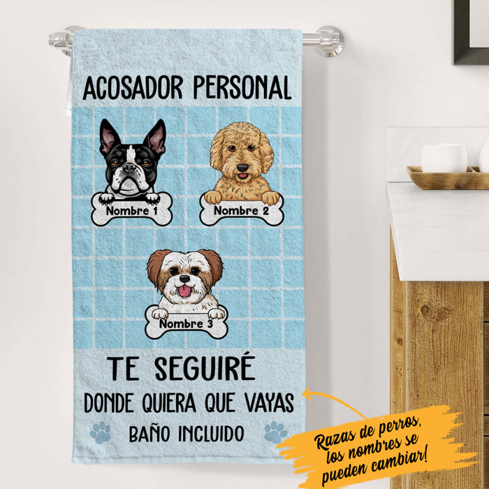 Personalized Acosador Personal Perro Spanish Personal Stalker Dog Towel AP136 67O36 1