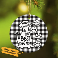 Personalized Best Dog Mom  Ornament OB153 85O53 thumb 1
