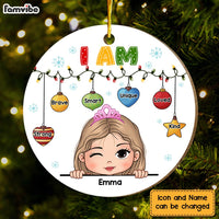 Personalized Christmas Gift For Granddaughter I Am Kind Circle Ornament 30140 thumb 1