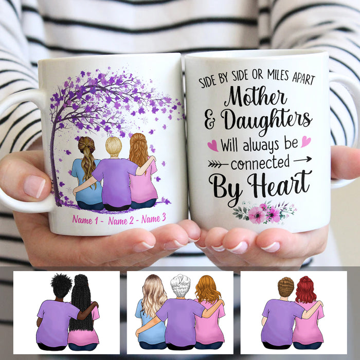 Personalized Mother Daughters Connected By Heart Mug AP31 73O47 1
