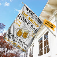 Personalized Home Bar Bring All You Can Drink Flag AG121 67O36 thumb 1