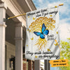 Personalized Memorial Mom Dad Butterfly Garden Flag JL112 95O53 1