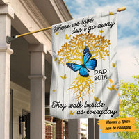Personalized Memorial Mom Dad Butterfly Garden Flag JL112 95O53 thumb 1