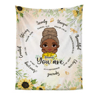 Personalized Gift For Daughter Inspirational You Are Unique Blanket 30008 thumb 1