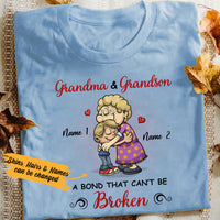 Personalized Mom Grandma Love Grandson T Shirt MR111 65O36 thumb 1