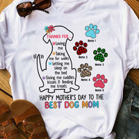 Personalized Happy Paw Mom Grandma Dog T Shirt AP73 65O58 thumb 1