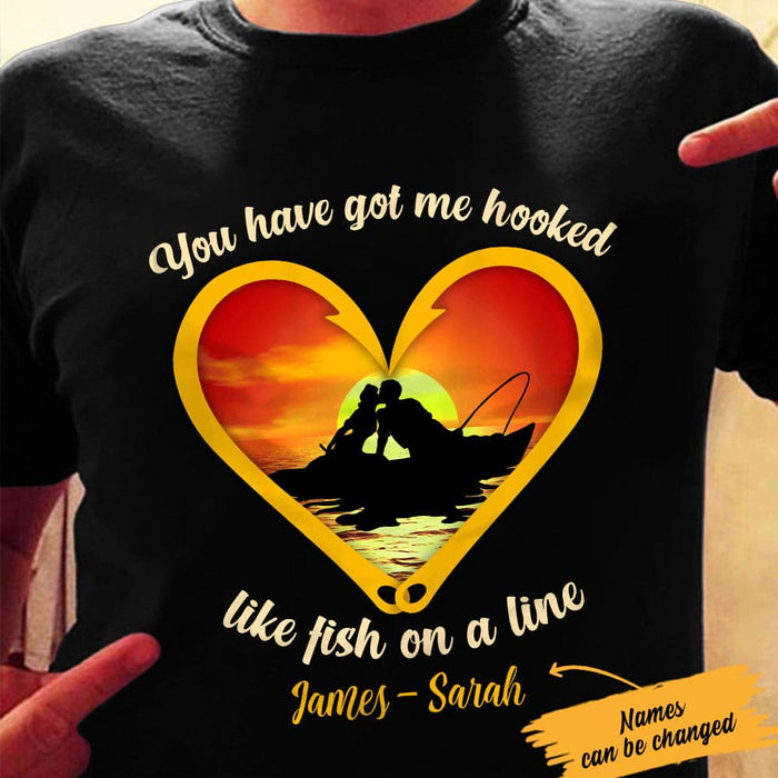 Personalized Husband & Wife Fishing T Shirt JN132 81O36 1