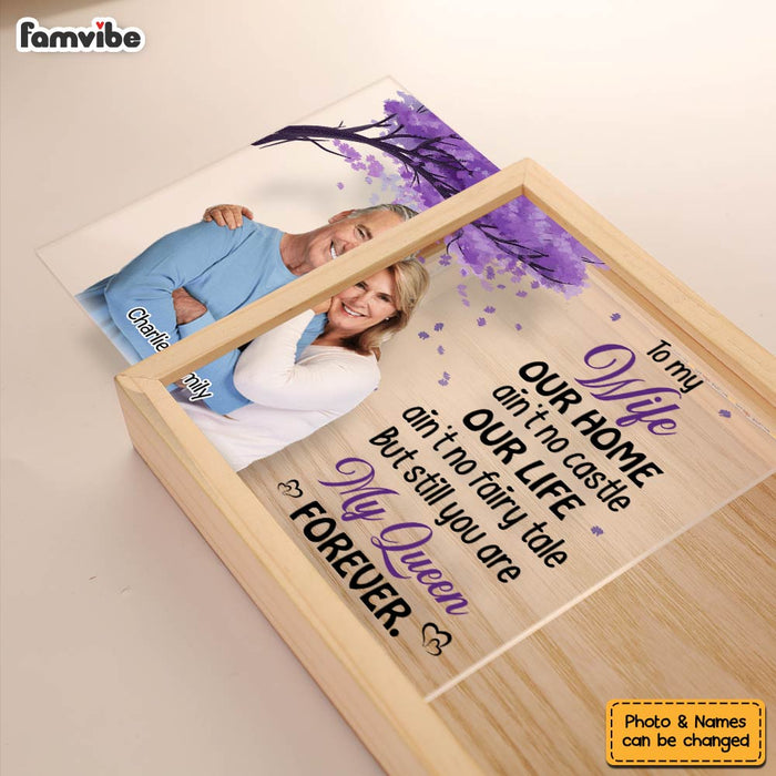 Personalized Couple Gift Our Home Ain't No Castle Picture Frame Light Box 31315 1