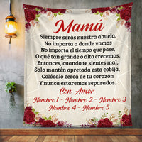 Personalized Spanish Abuela Grandma Blanket AP136 65O34 thumb 1