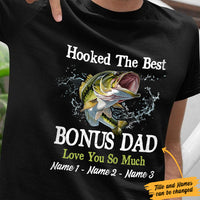 Personalized Fishing Bonus Dad T Shirt DB14 87O47 thumb 1
