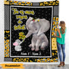 Personalized Elephant Mom French Maman Blanket AP1421 95O47 1
