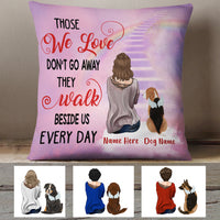 Personalized Dog Memorial Those We Love Pillow FB202 67O60 (Insert Included) thumb 1