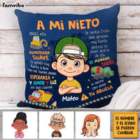 Personalized Gift For Grandson Construction Spanish Pillow 31018 thumb 1