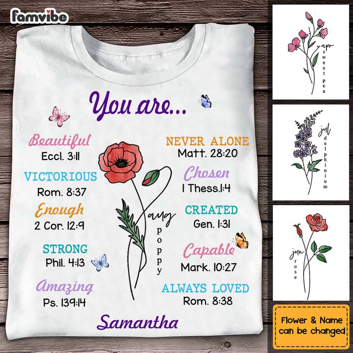 Personalized Christian Gift For Women You Are Bible Verse Shirt - Hoodie - Sweatshirt 29163 1