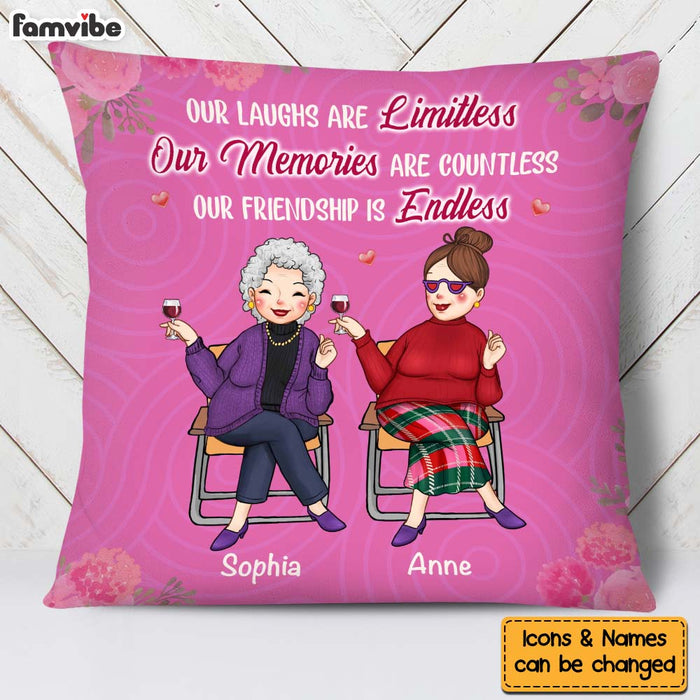 Personalized Gift For Old Friends Our Friendship Is Endless Pillow 30277 1