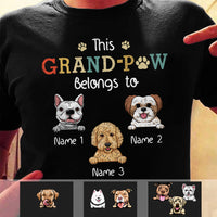 Personalized Grandpaw Dog Grandpa T Shirt JN81 25O34 thumb 1