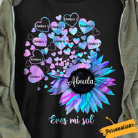 Personalized Mom Grandma Sunshine Spanish Mamá Abuela T Shirt MY33 95O34 thumb 1